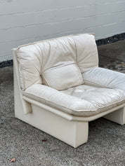 Nicoletti Salotti Italian Leather Lounge Chair