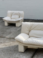 Nicoletti Salotti Italian Leather Lounge Chair
