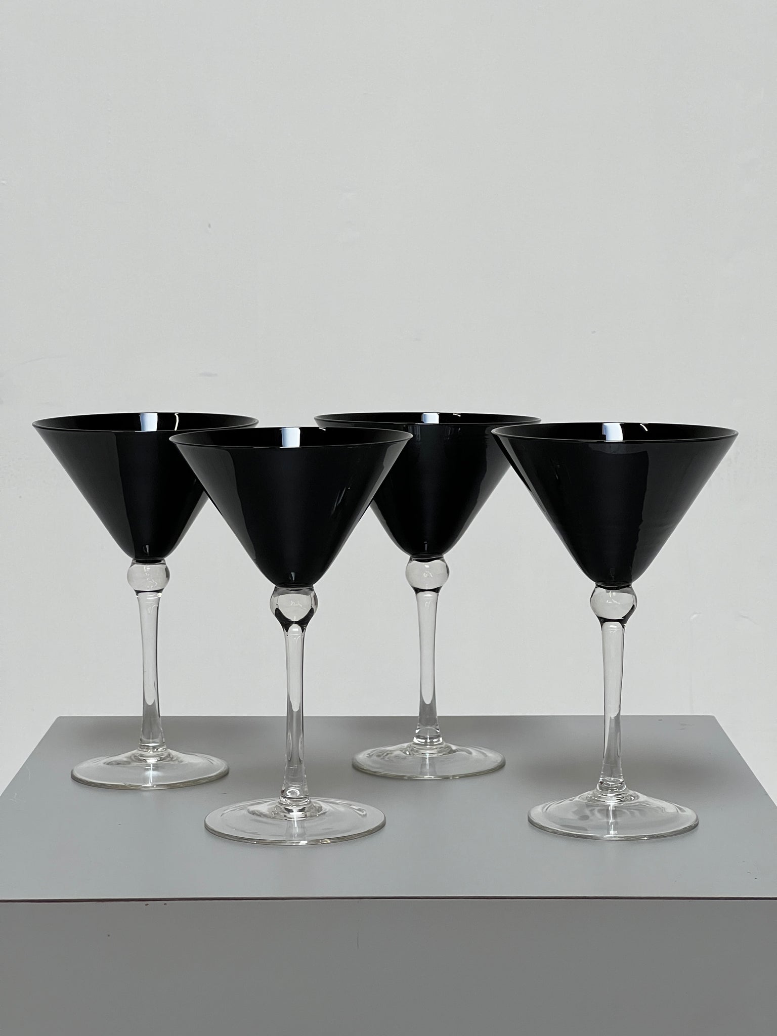 Black Martini Glasses