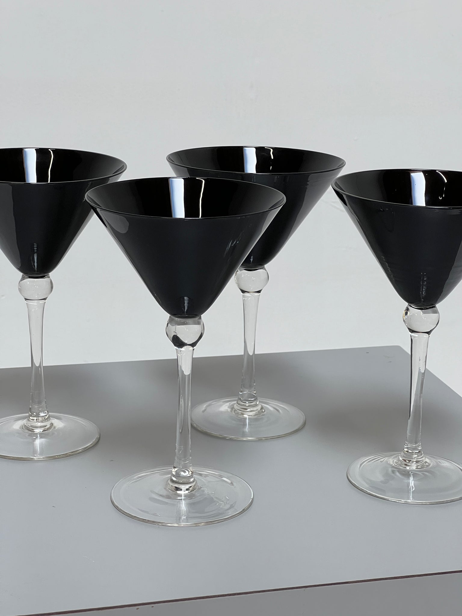 Black Martini Glasses