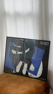 “3 Personnages Sur Fond Noir, 1934” Print by Joan Miro