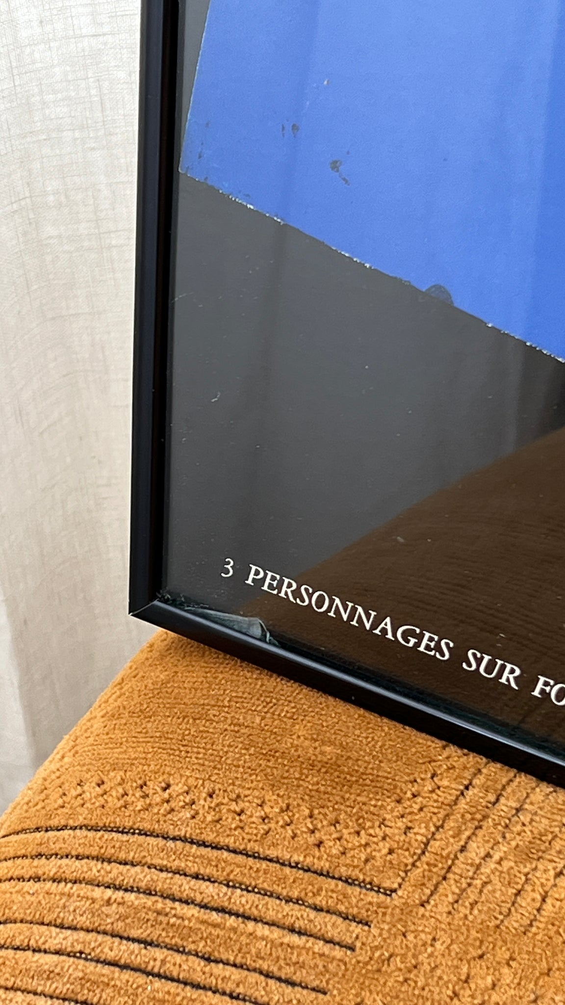 “3 Personnages Sur Fond Noir, 1934” Print by Joan Miro