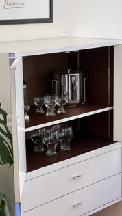 Post Modern Laminate Bar Cabinet
