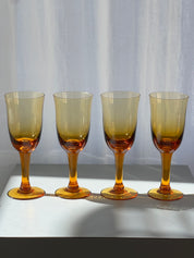 Amber Cocktail Glasses