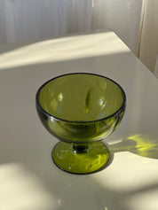 Green Glass Catch-All Bowl