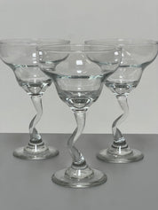 Squiggle Margarita Glasses by Libbey