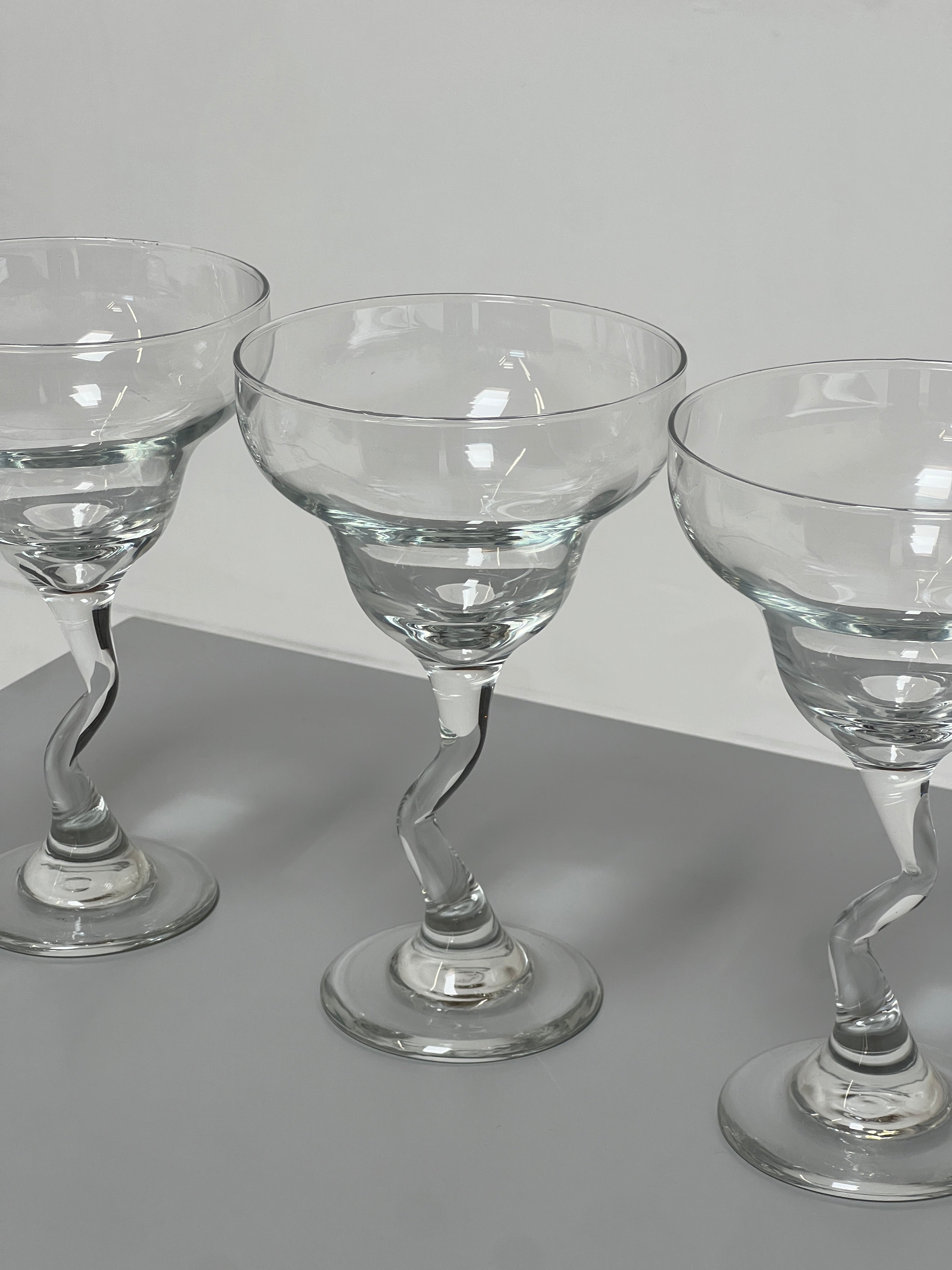 Squiggle Margarita Glasses by Libbey