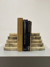 Sculptural Marble Book Ends