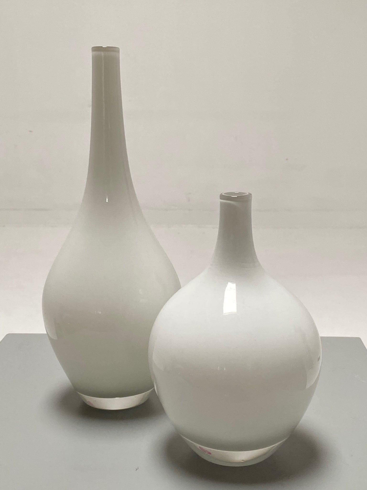 Vintage Post Modern White Vases
