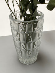 Glass Checkered Vase