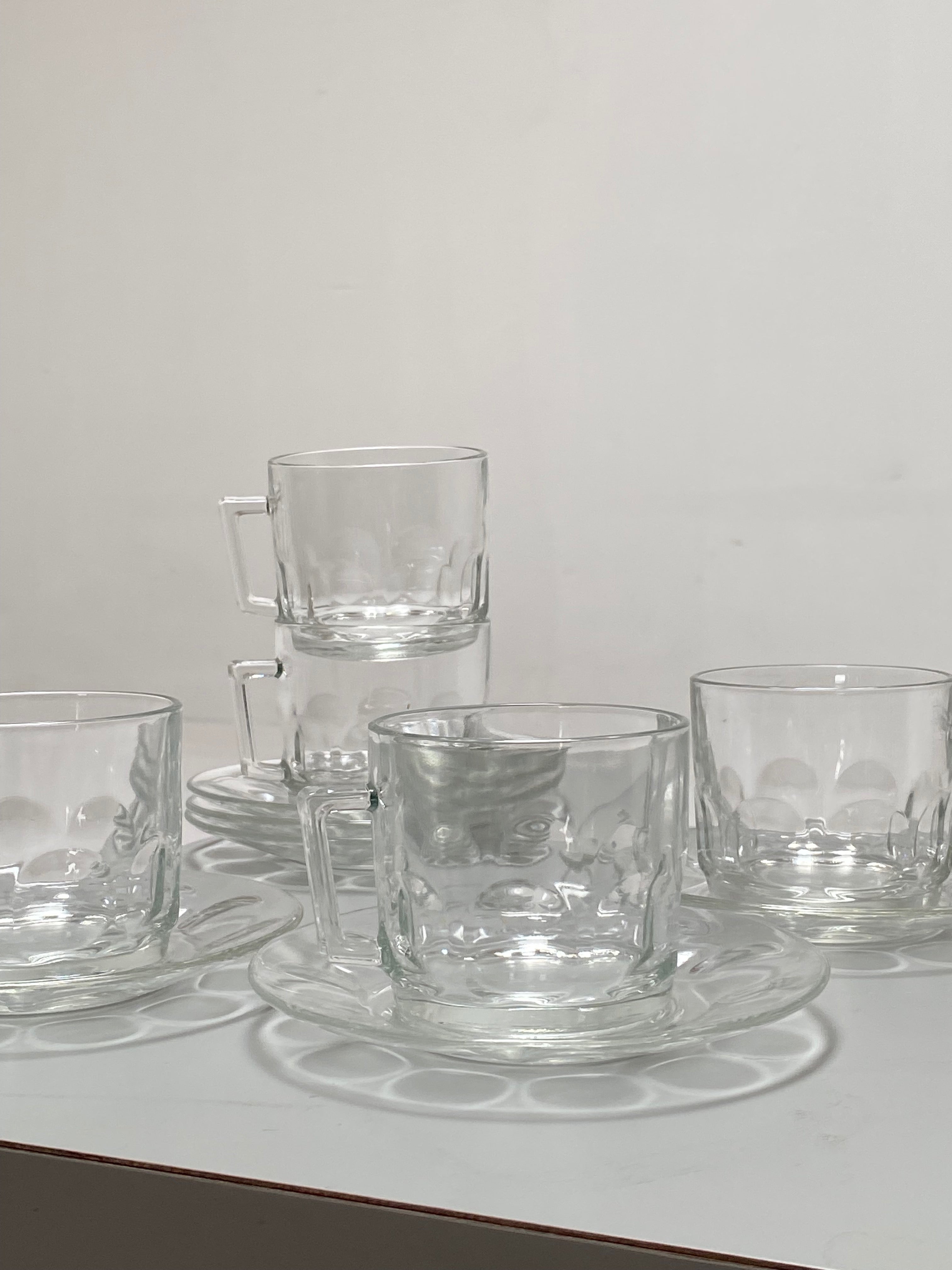 Glass Mug + Plate Set, Made in France