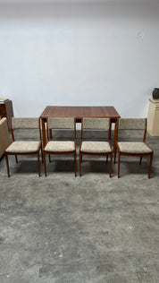 1960s Mid Century Scandinavia Woodworks Co. Teak Dining Chairs