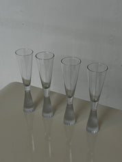 Frosted Champagne Flutes