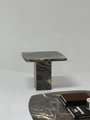 Brown Marble End Table