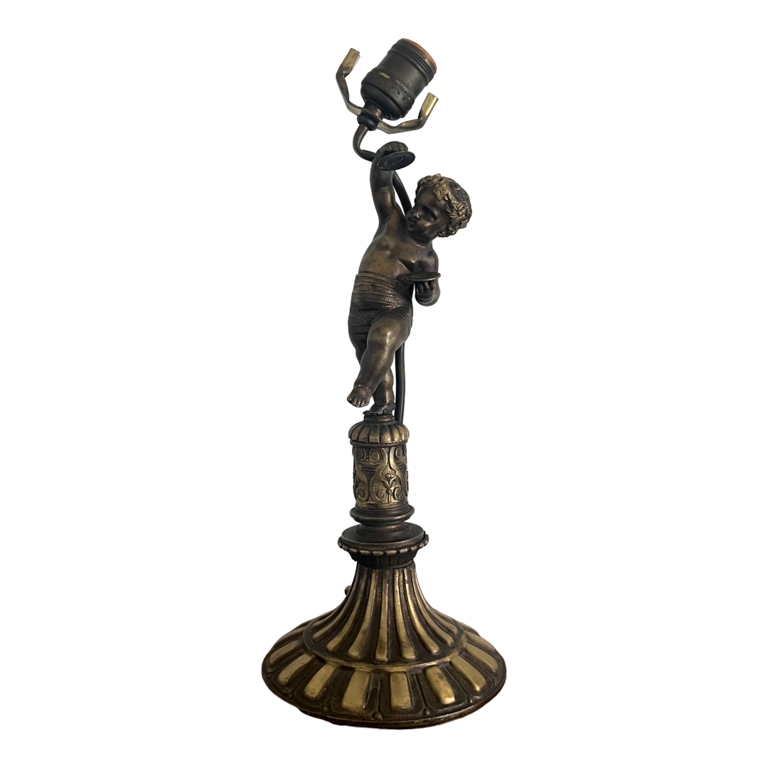 Guesthouse x Reliquia Antique Bronze Cherub Lamp