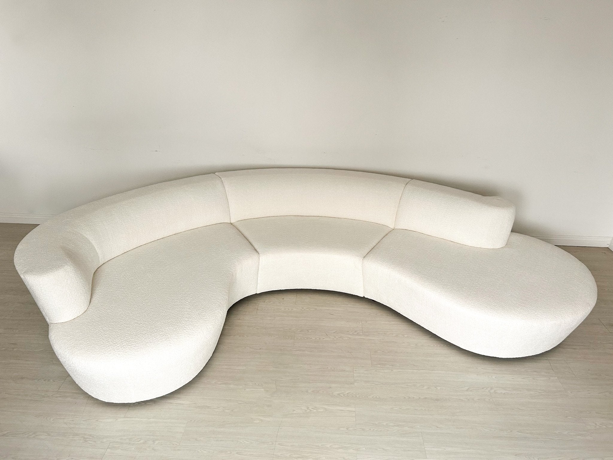 Vladimir Kagan Serpentine Style Three-Piece Sectional Sofa