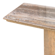 Travertine Console Table
