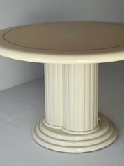 Lacquer Pedestal Dining Table