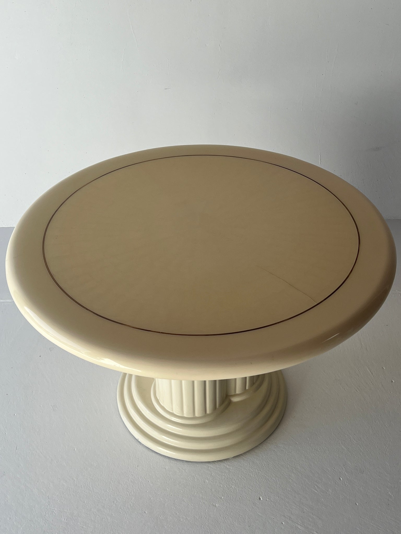 Lacquer Pedestal Dining Table
