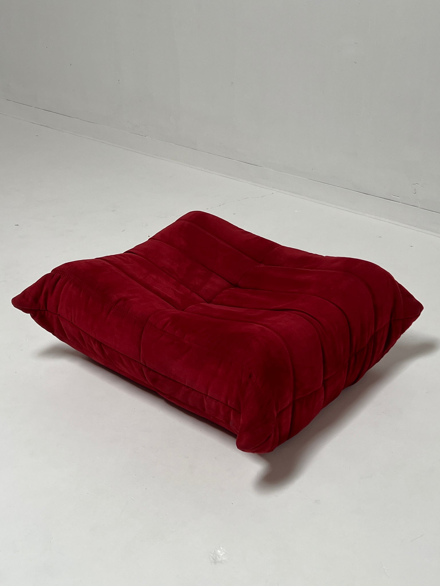 Red Togo Style Ottoman