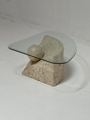 Tessellated Stone Travertine Coffee Table