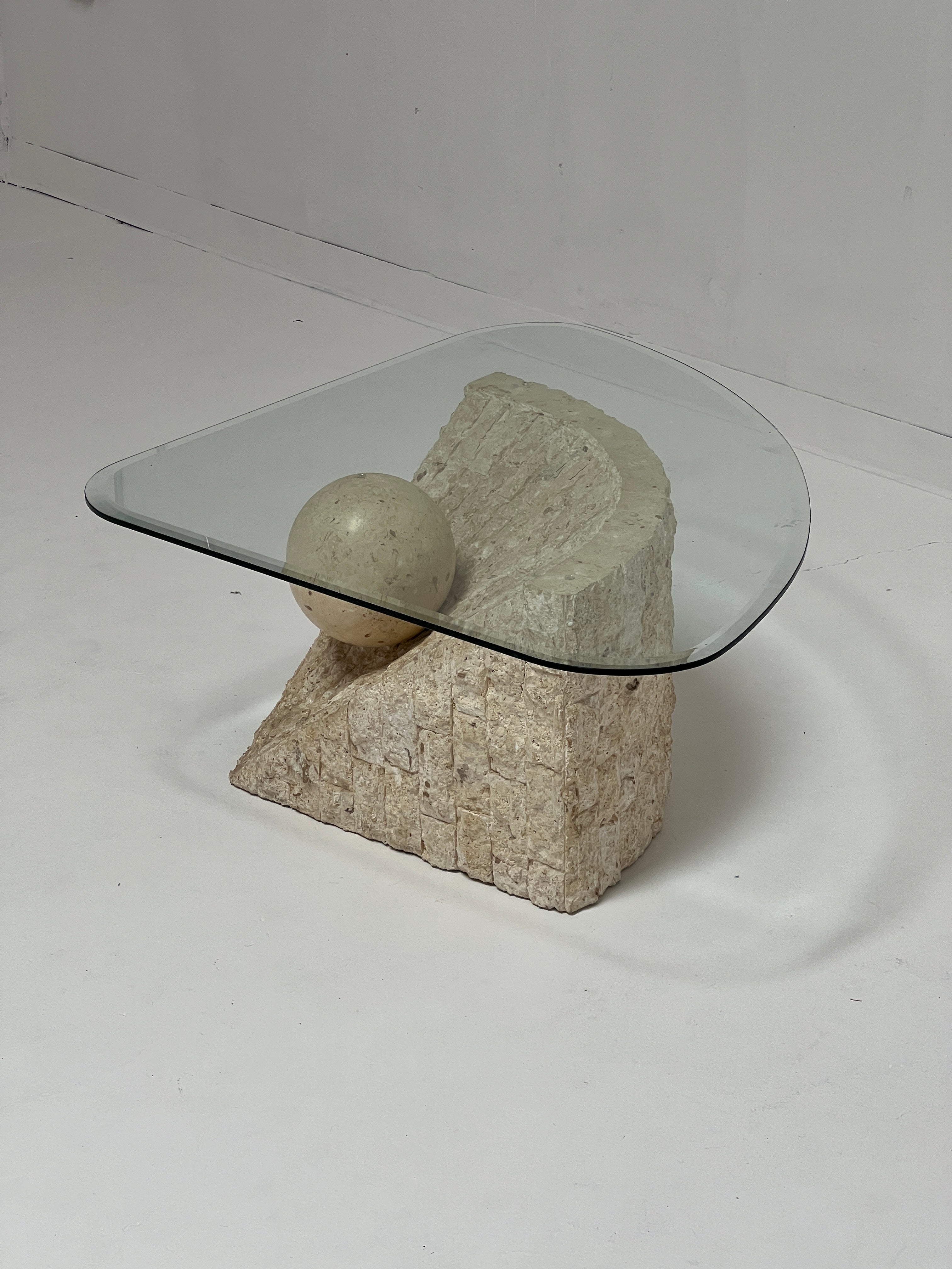 Tessellated Stone Travertine Coffee Table