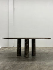 Mario Bellini II Colonnato Oval Style Dining Table for Cassina, 1970s