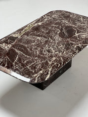 Rosso Levanto Marble Coffee Table
