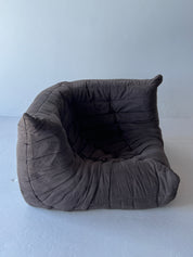 Brown Togo Style Corner Piece Chair by Modway