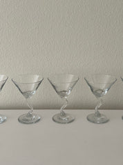MINI Libbey Squiggle Martini Glasses