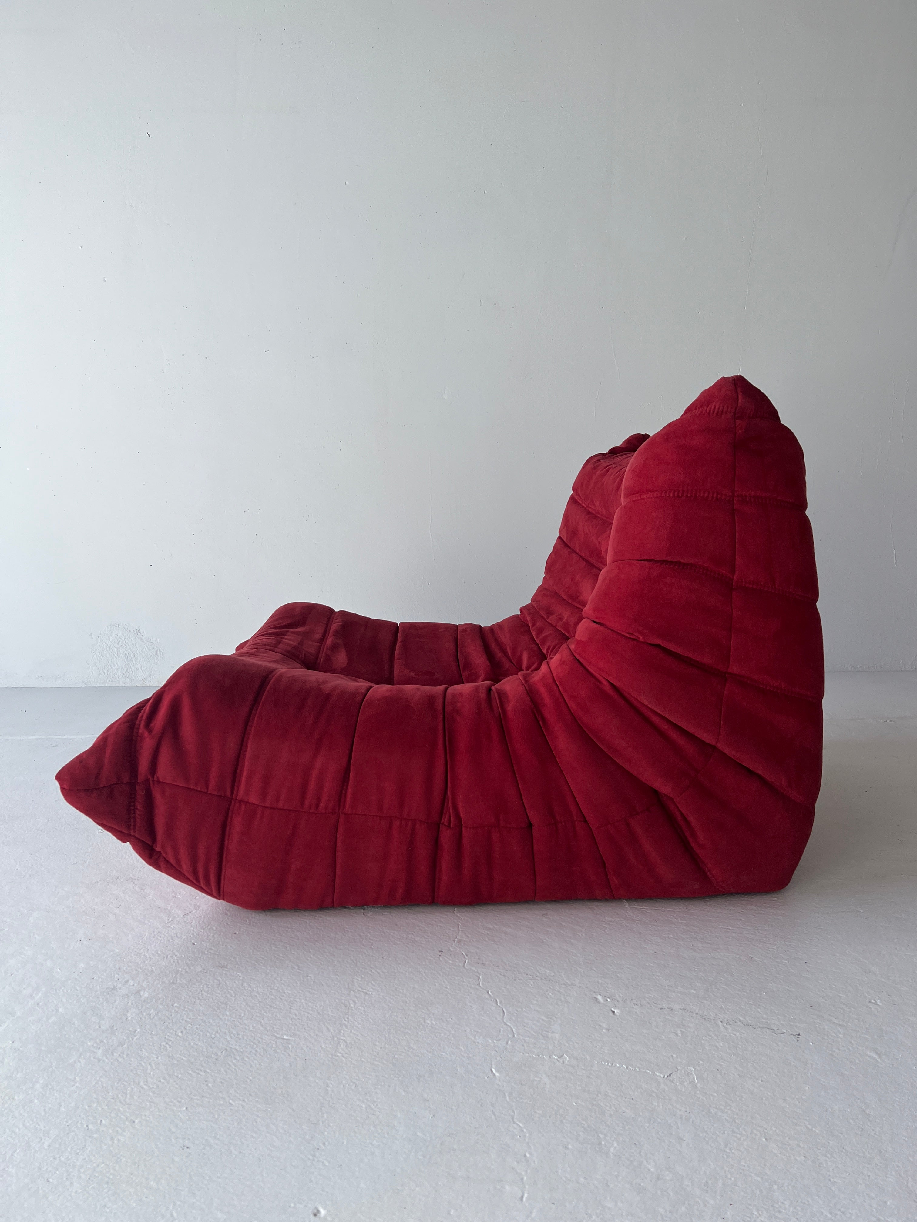 Red Togo Style fireside Chair