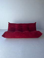 Red Togo Three seater Style Sofa