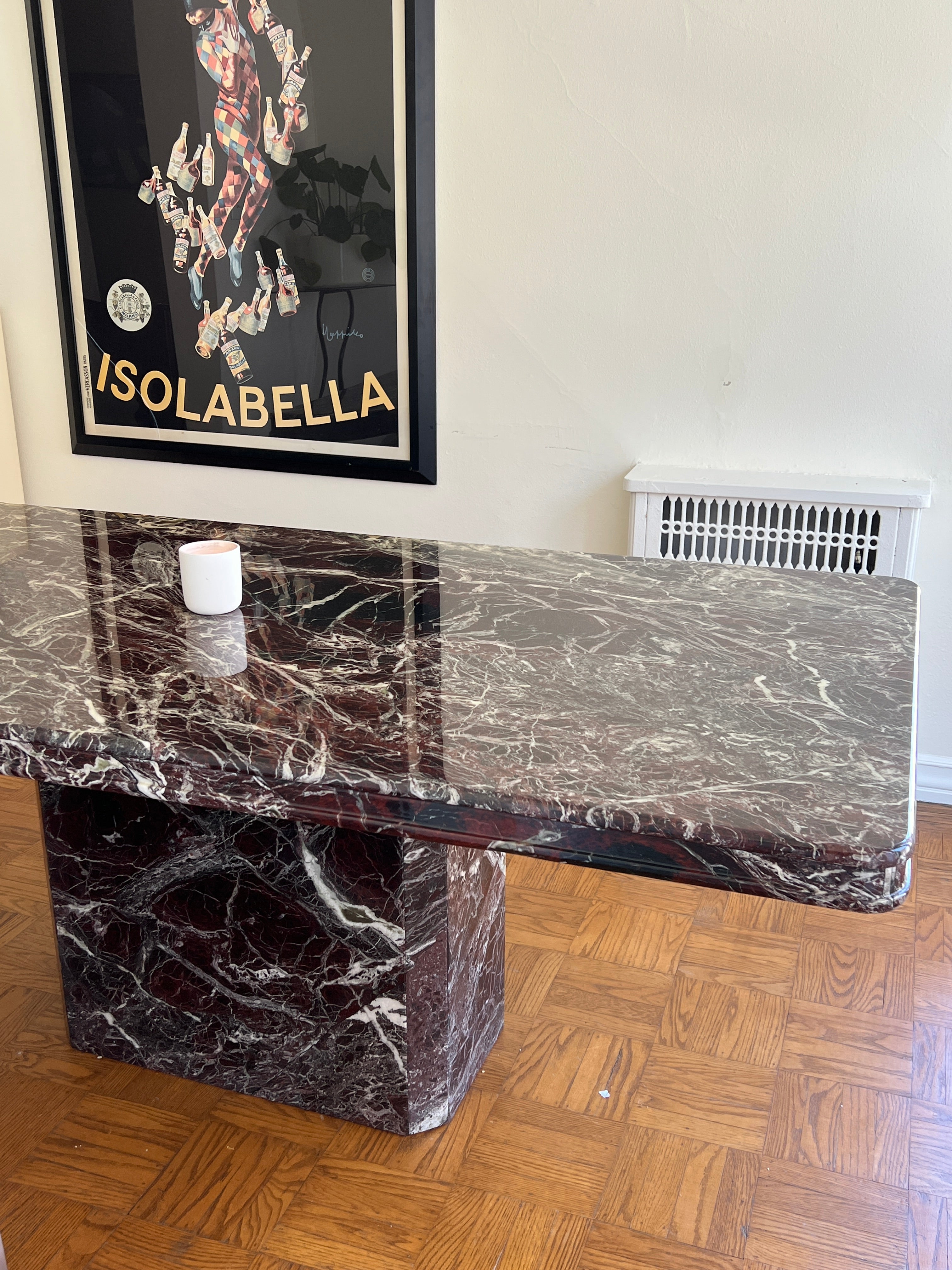 Rosso Levanto Marble Dining Table