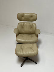 Beige Herman Miller Eames Style Lounge Chair