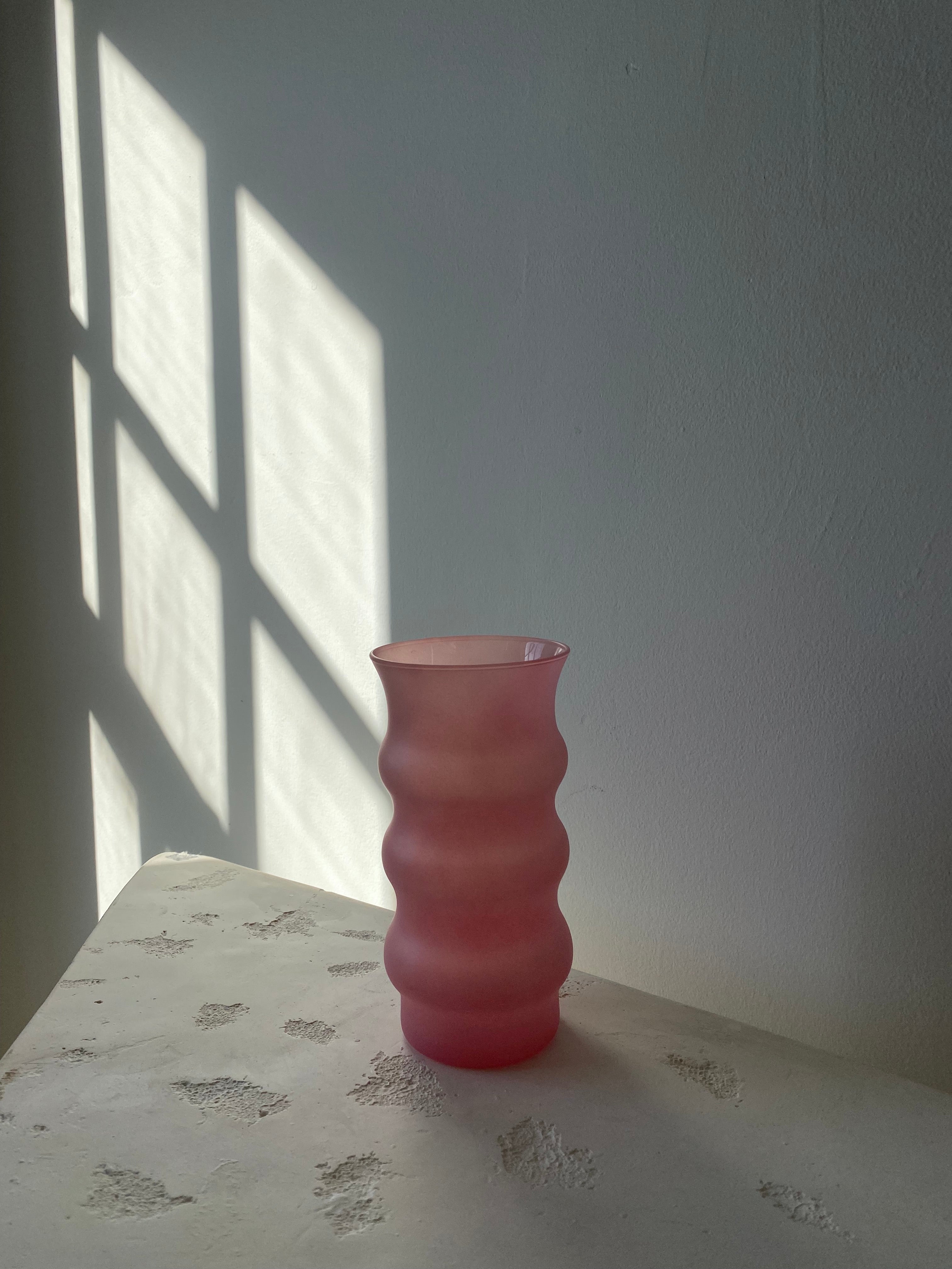 Pink Squiggle Vase