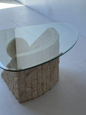 Tessellated Travertine Coffee Table