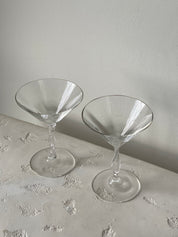 Twisty Martini Glasses