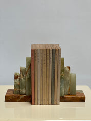 Green Onyx Marble Book Ends