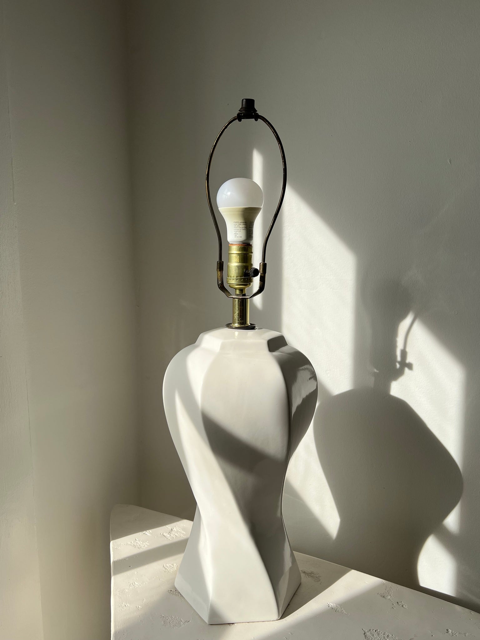 Ceramic Spiral Lamp