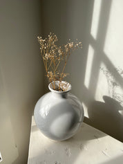 White Haeger Vase