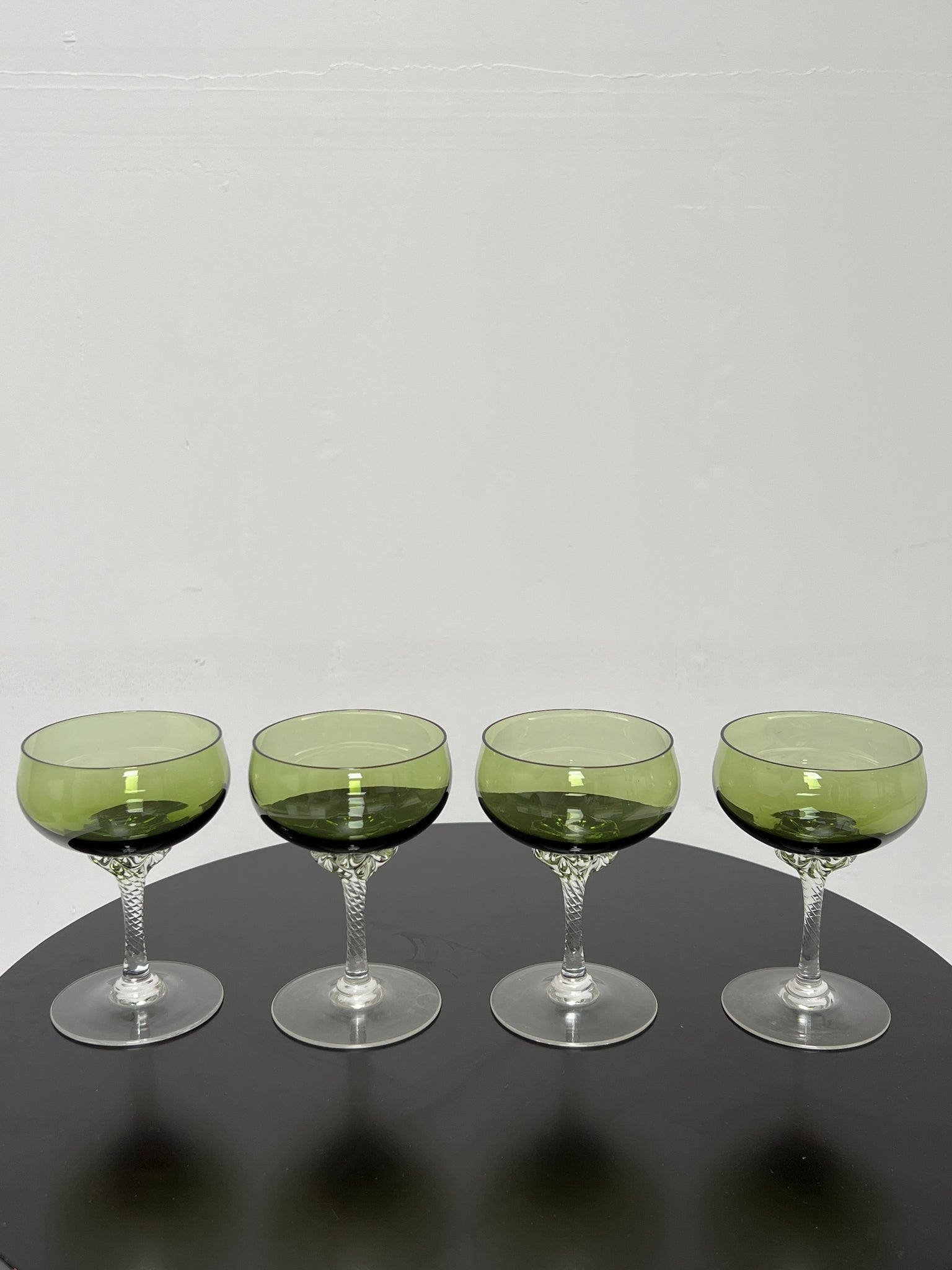 Green Coupe Glasses