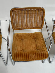 Chrome Upholstered Dining Chairs