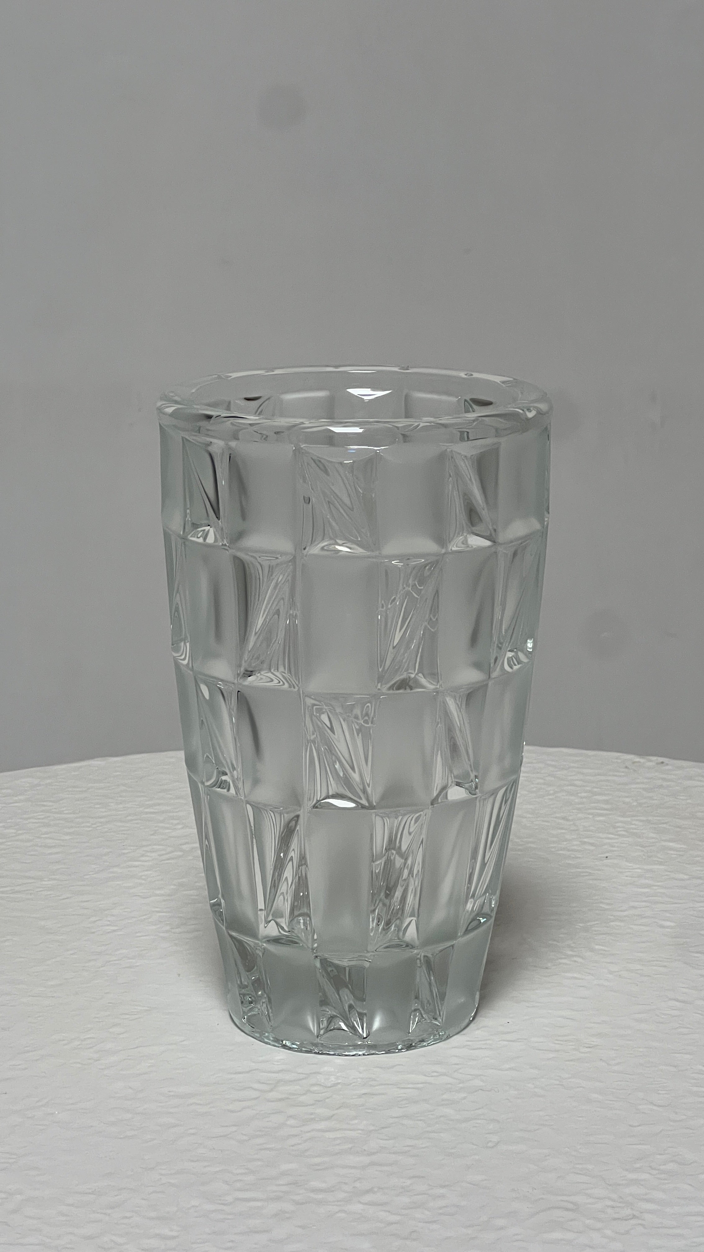 Checkered Glass Vase
