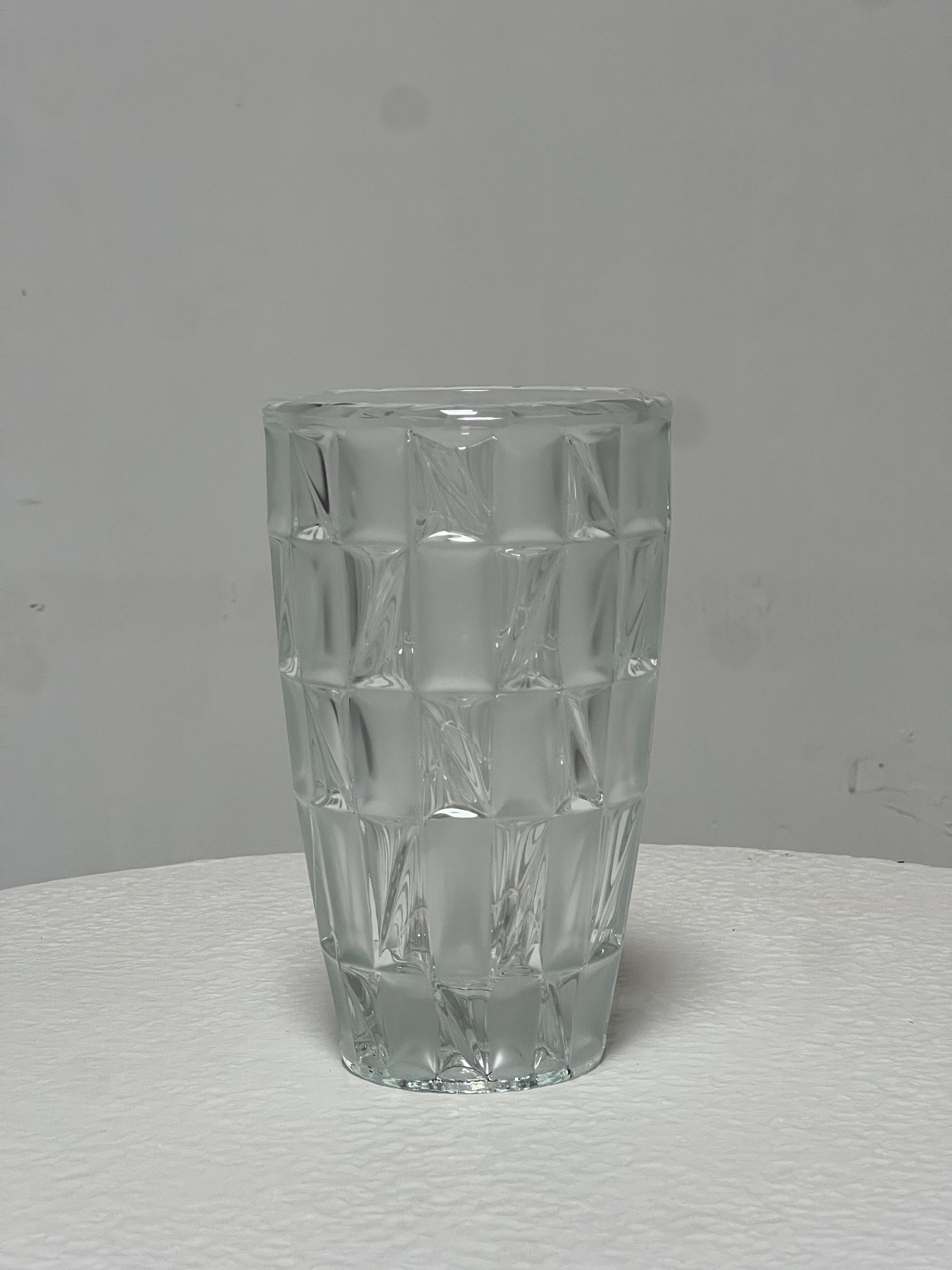 Checkered Glass Vase