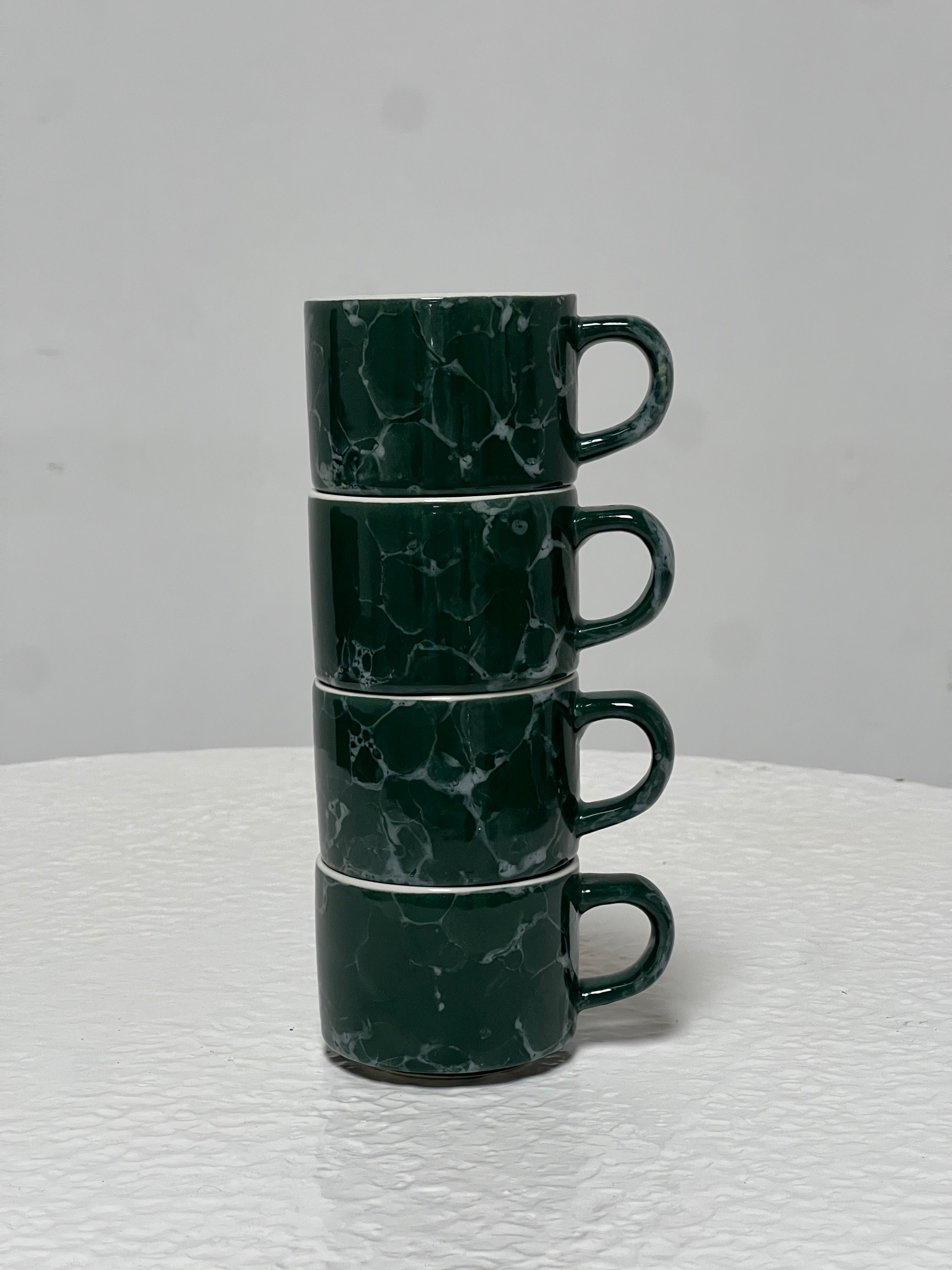 Green Espresso Mugs