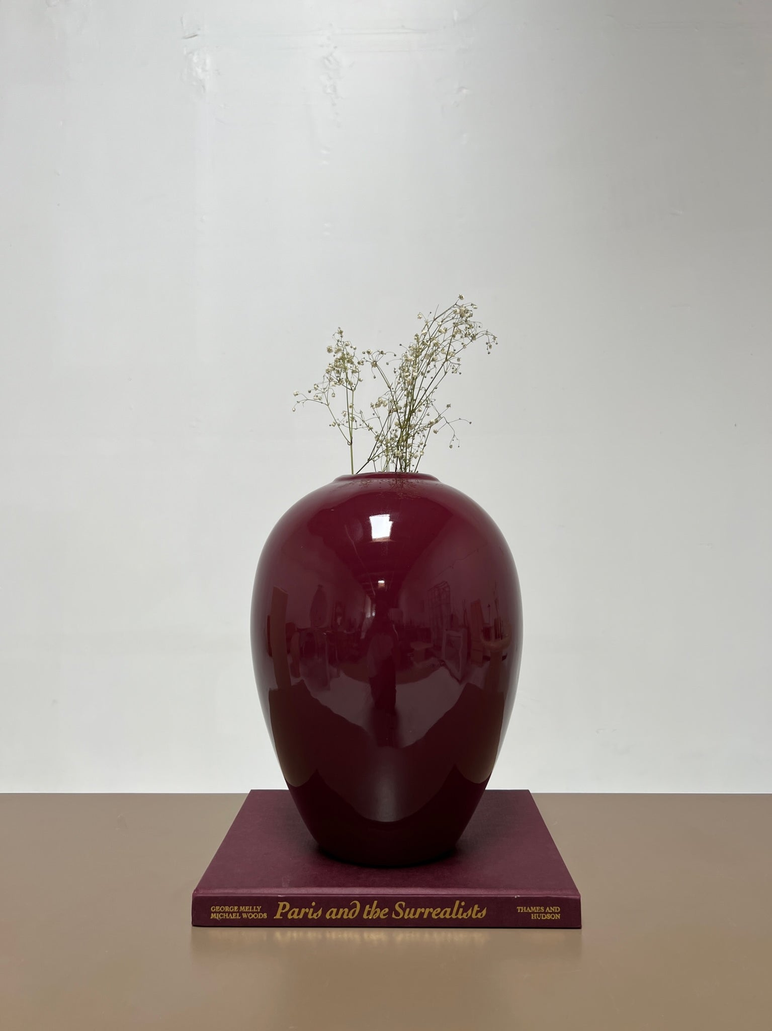 Haeger Burgundy Vase