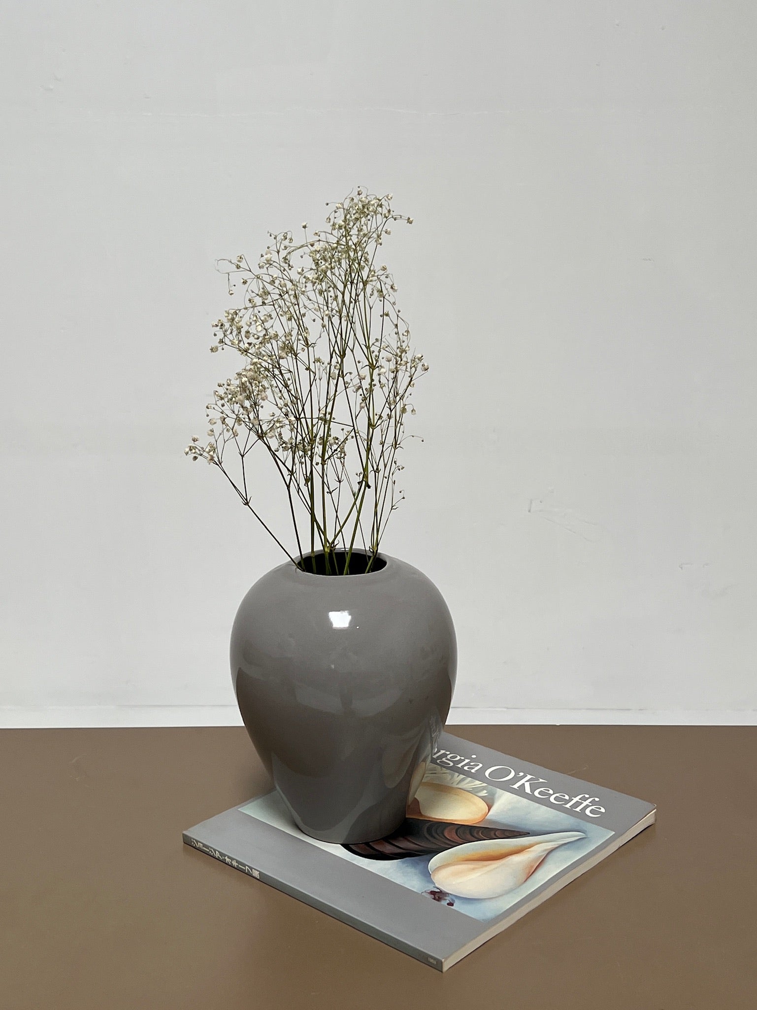 Haeger Grey Ceramic Vase
