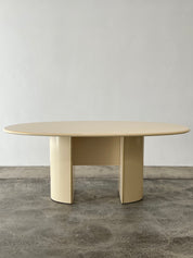 Cream Lacquer Dining Table