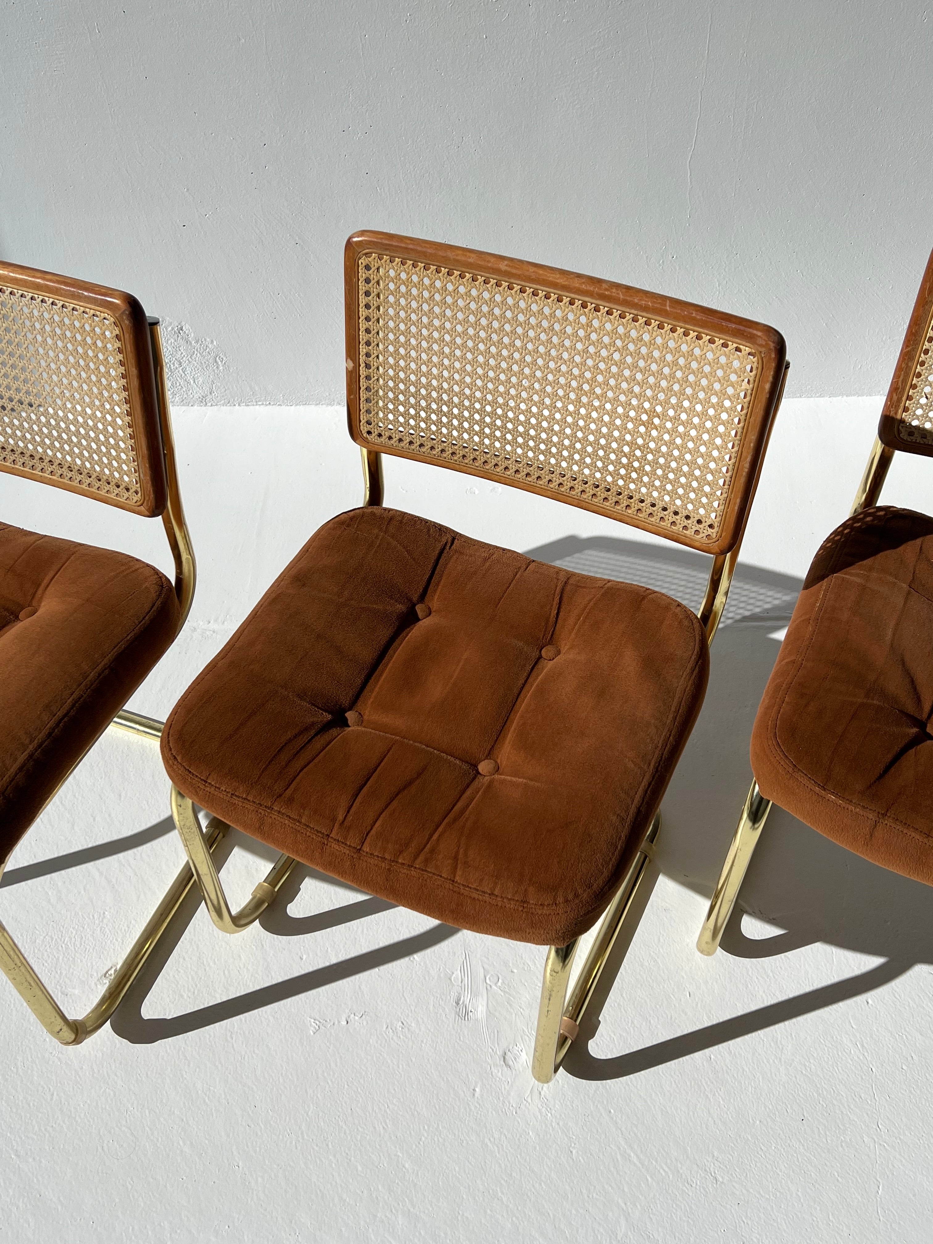 Brass Cesca Style Chair