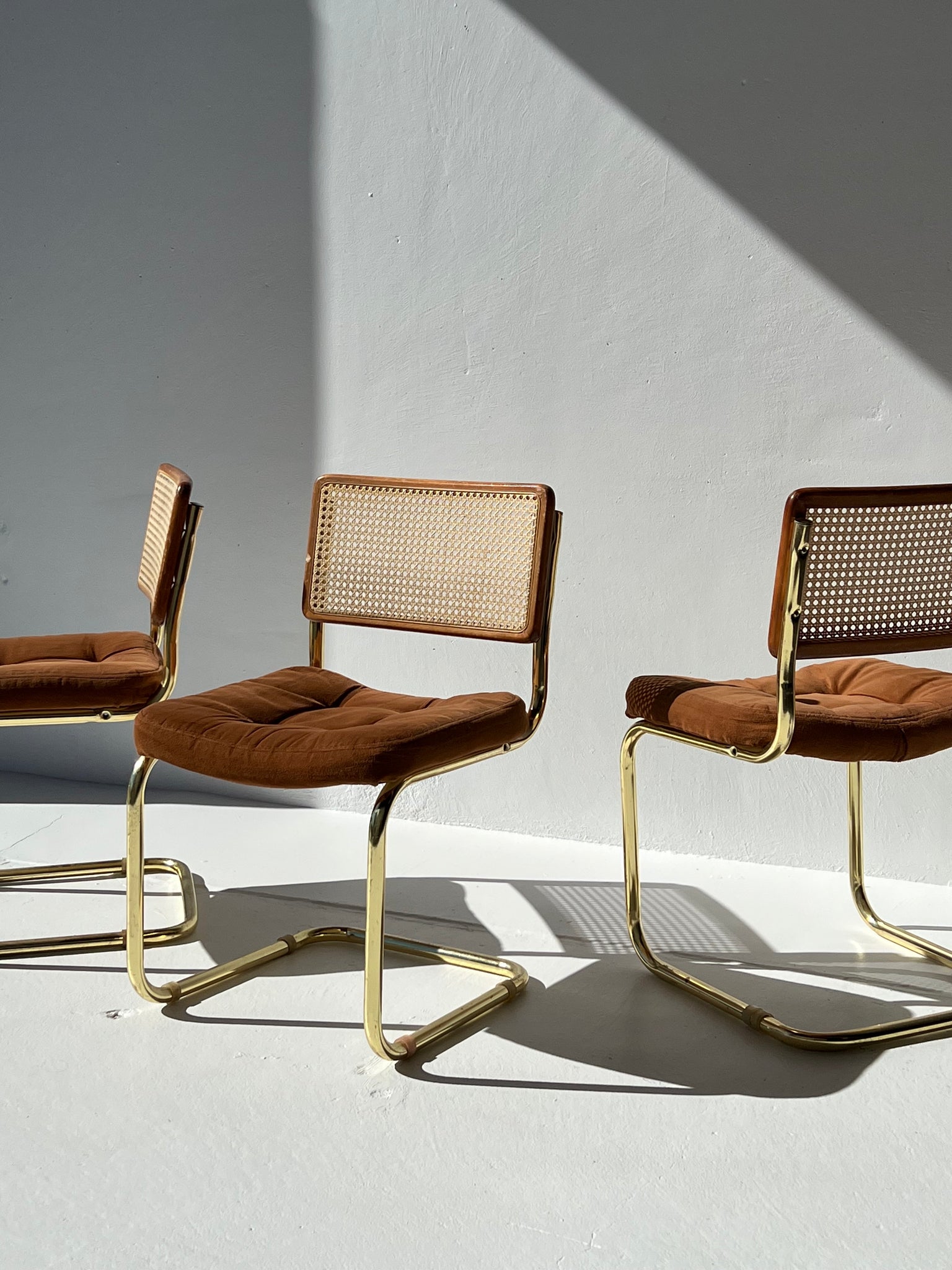 Brass Cesca Style Chair